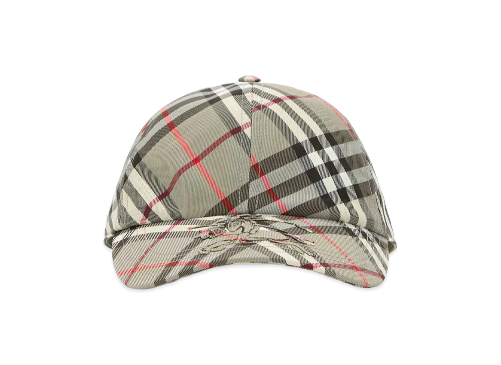 Burberry Embroidered Canvas Baseball Cap "Checked"