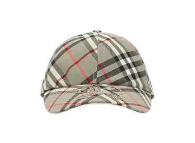 Burberry Embroidered Canvas Baseball Cap "Checked"