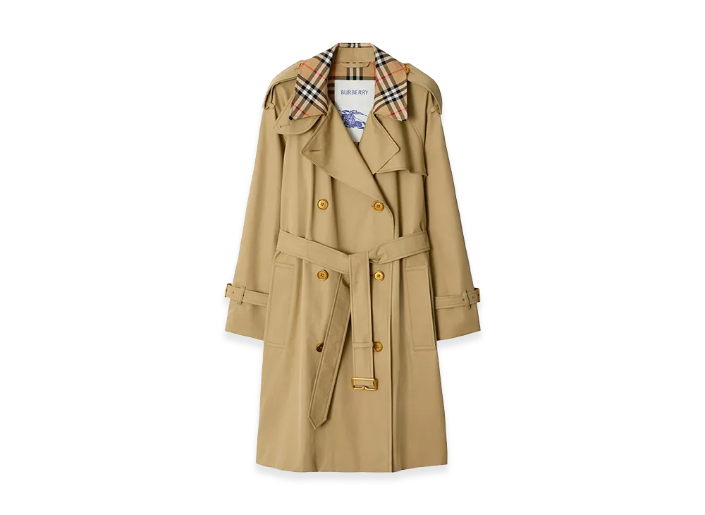 Burberry Women's Gabardine Castleford Trench Coat "Beige"