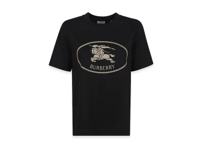 Burberry Women's Cotton T-Shirt "Black"
