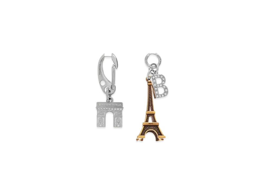 BALENCIAGA Paris Souvenir Collector Earring "Multicolor"