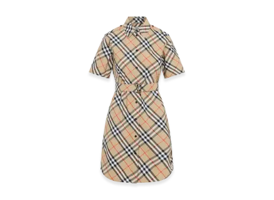 Burberry Women's Check Midium Dress "Beige"