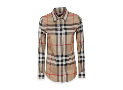 Burberry Women's Lapwing Woven Shirt "Beige"