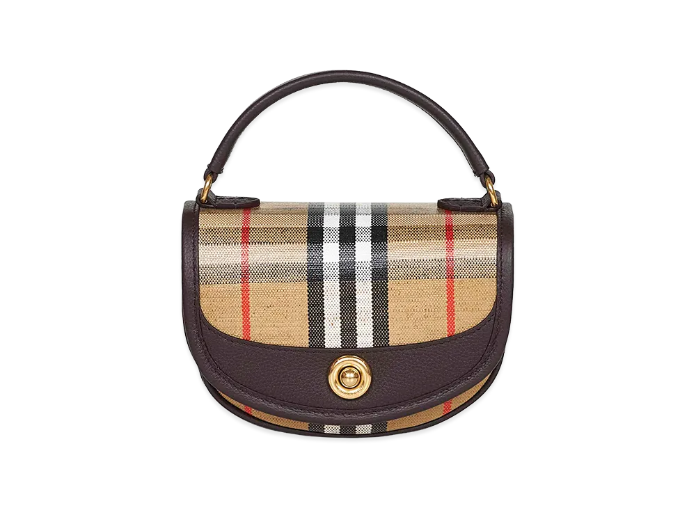 Burberry Women's Printed Canvas Handbag "Checked"