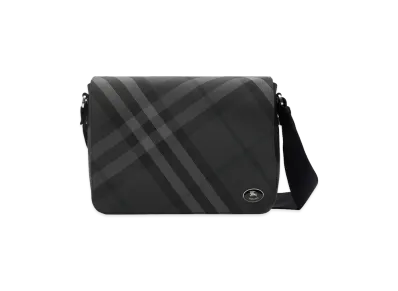 Burberry Grid Messenger Bag "Charcoal"