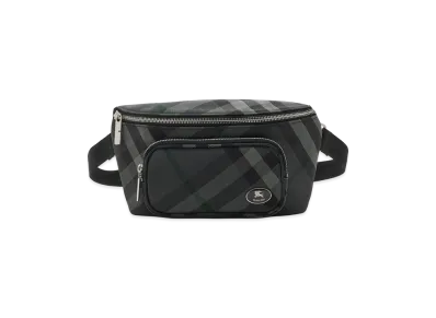 Burberry Grid Belt Bag "Charcoal Grey"