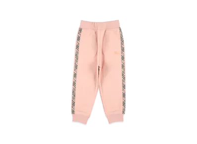Burberry Kids KG4 Jackson Check Tape Trousers "Pink"