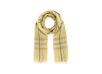 Burberry Embroidered Wool Scarf "Checked"
