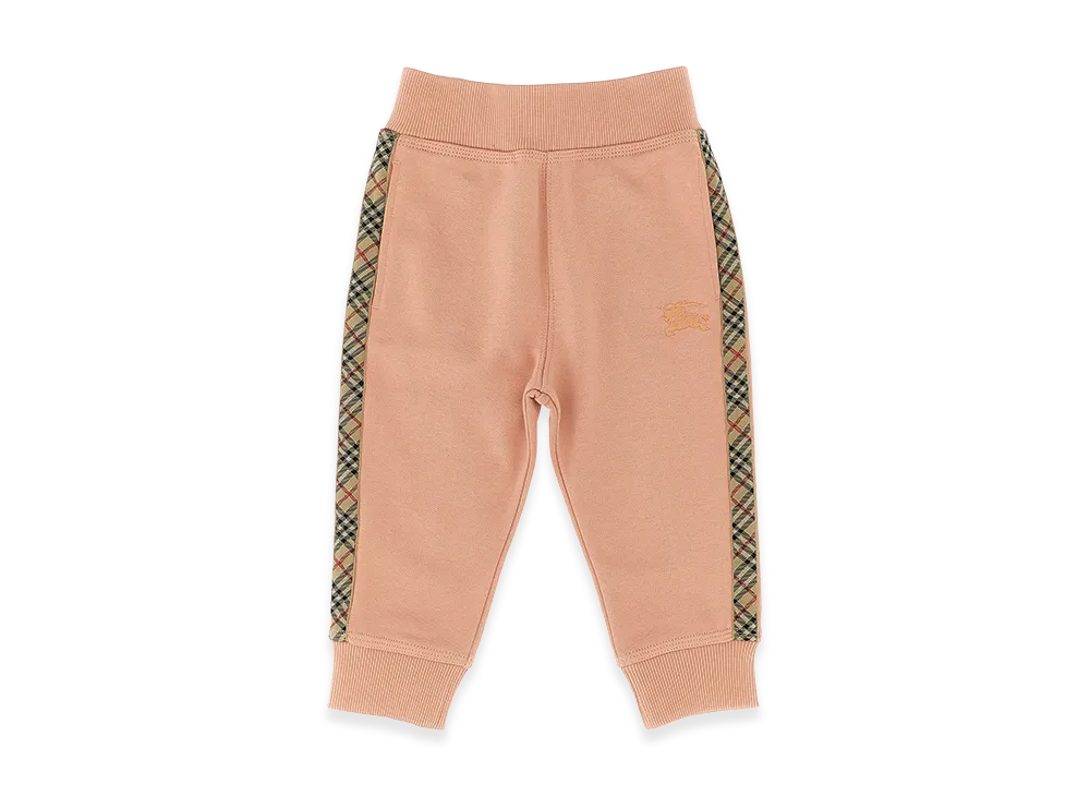 Burberry Kids jackson Check Tape Joggers "Pink"