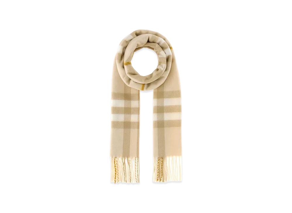 Burberry Embroidered Cashmere Scarf "Checked"
