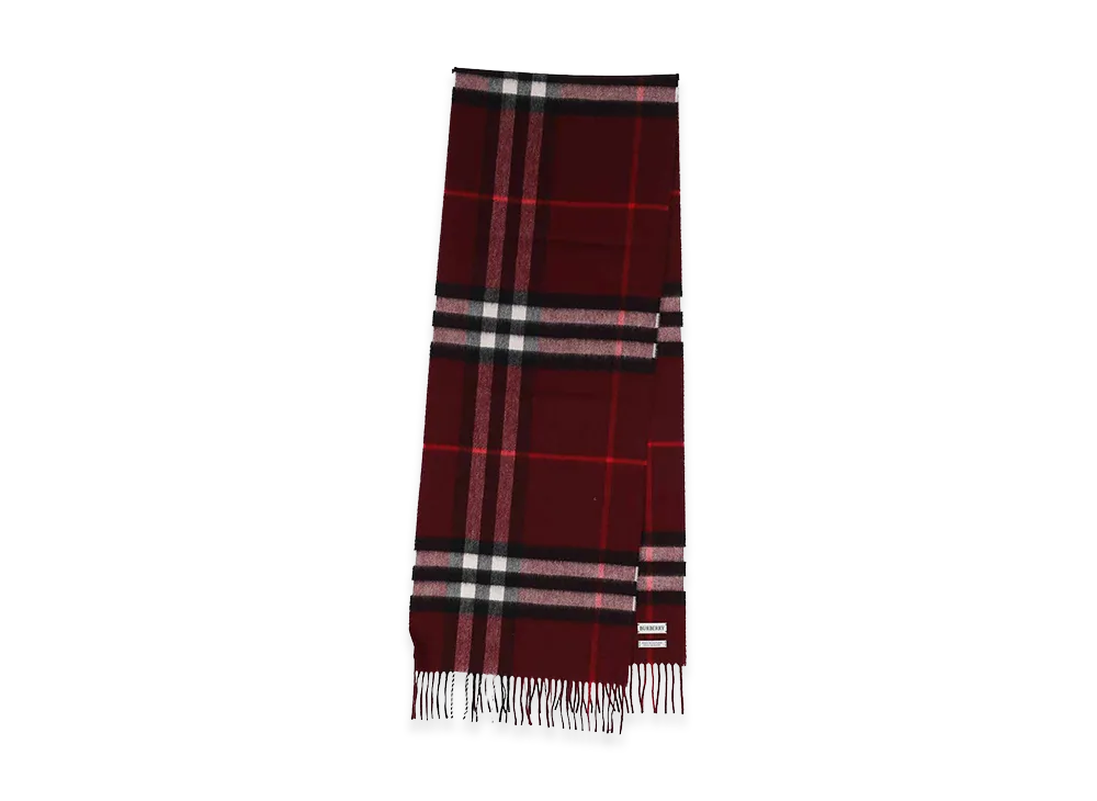 Burberry "Check" Scarf "Burgundy"