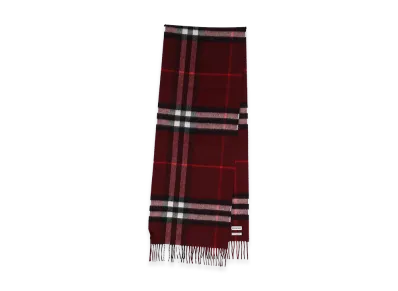 Burberry "Check" Scarf "Burgundy"