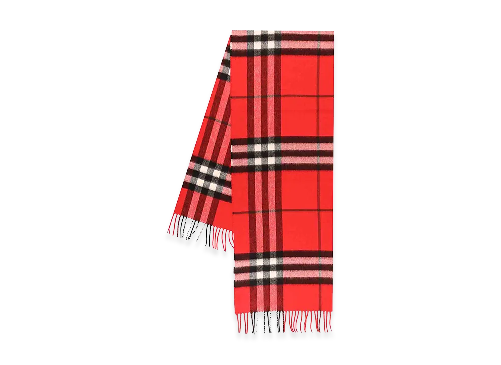 Burberry "Check" Scarf "Red"