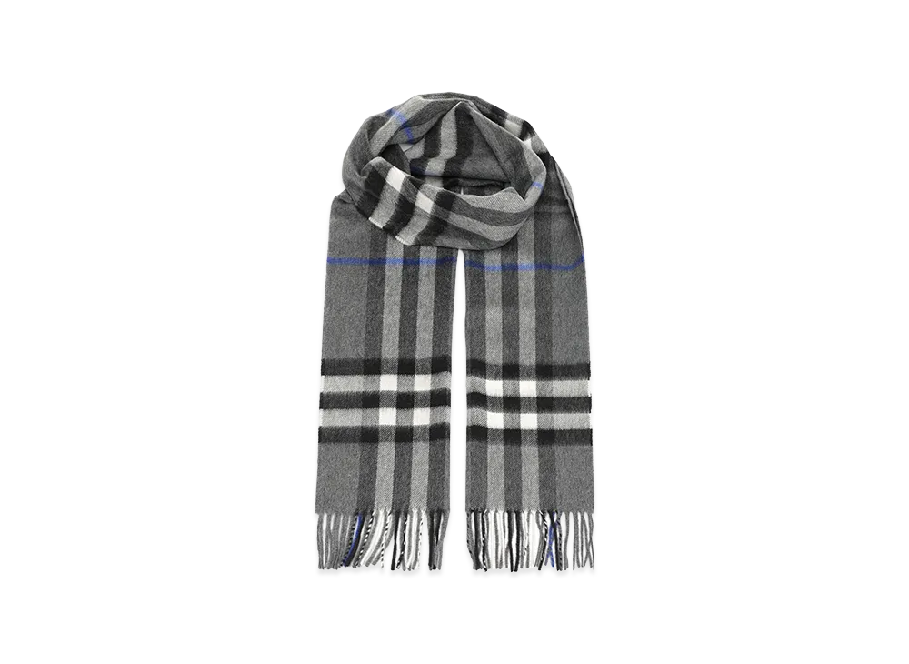 Burberry Embroidered Cashmere Scarf "Checked"
