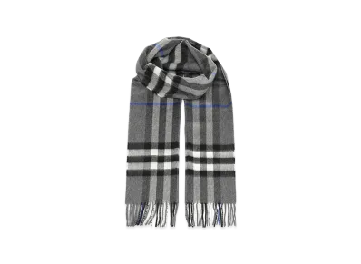 Burberry Embroidered Cashmere Scarf "Checked"