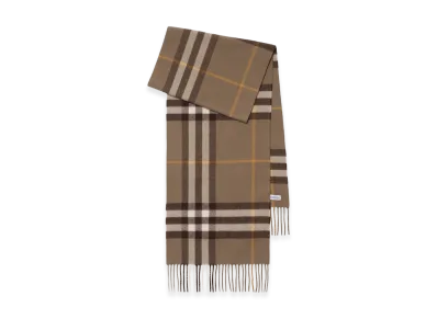 Burberry Embroidered Cashmere Scarf "Checked"