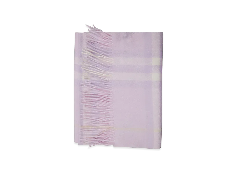 Burberry Women's MU Giant Check CS Scarf "Lilac"