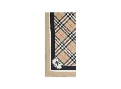 Burberry Check Silk Scarf "Printed"