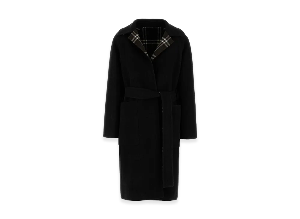 Burberry Women's Wool Reversible Coat "Black"