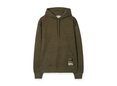 Burberry Landscape Label Cotton Hoodie "Thorn Green Melange"