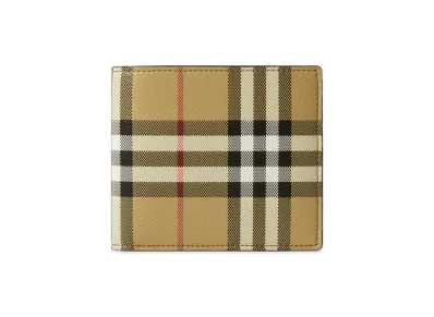 Burberry Check Bifold Wallet "Archive Beige"