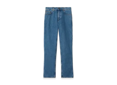 Burberry Women's Mid-rise Straight Jeans "Mid Blue"
