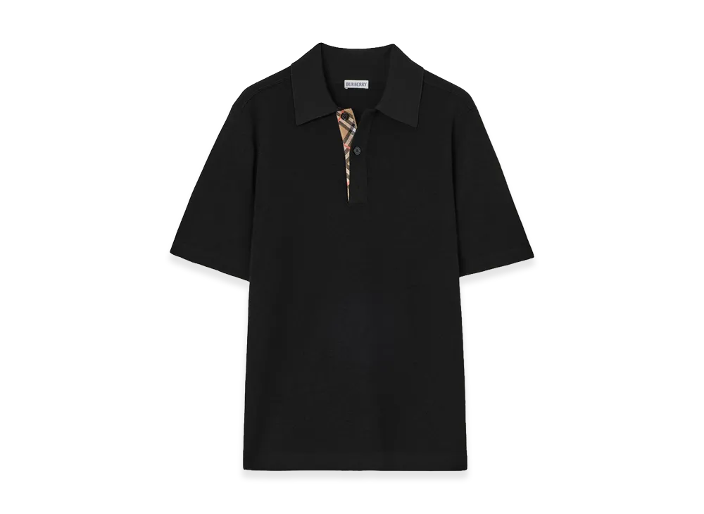Burberry Wool Polo Shirt "Black"