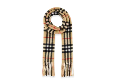 Burberry Embroidered Cashmere Scarf "Sand"