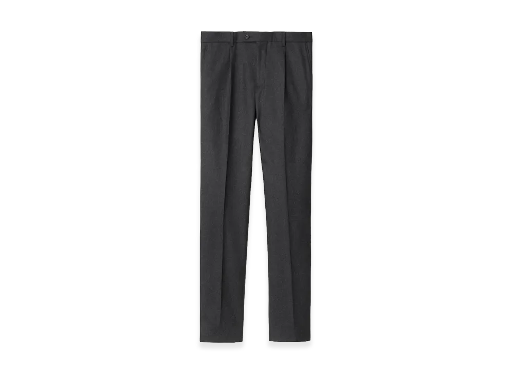 Burberry Wool Flannel Tailored Trousers "Brisk Grey"