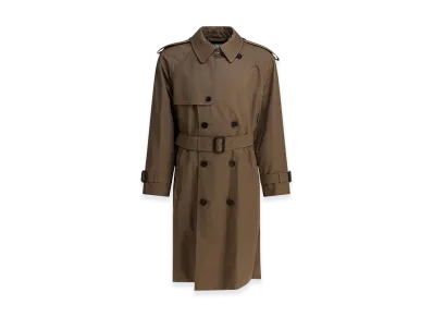 Burberry Long Gabardine Trench Coat "Brown"