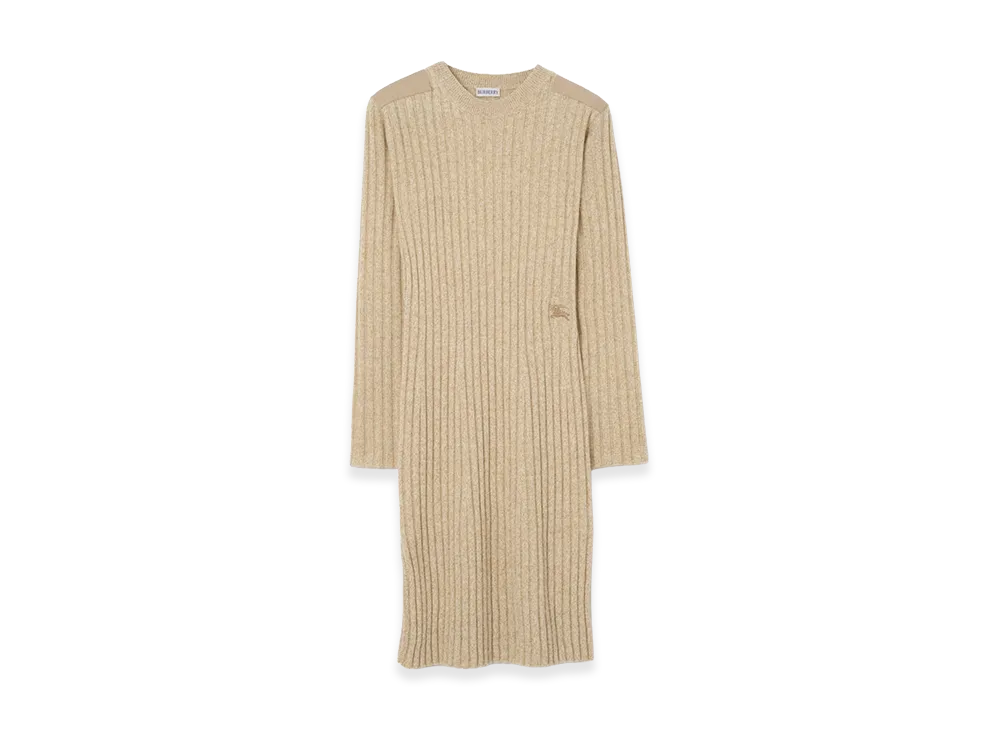 Burberry Women's Wool Cashmere Dress "Hamper Beige"