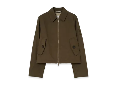 Burberry Women's Gabardine Jacket "Thorn Green"