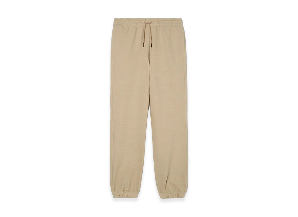 Burberry Women's Landscape Label Cotton Jogging Pants "Dune Beige Melange"