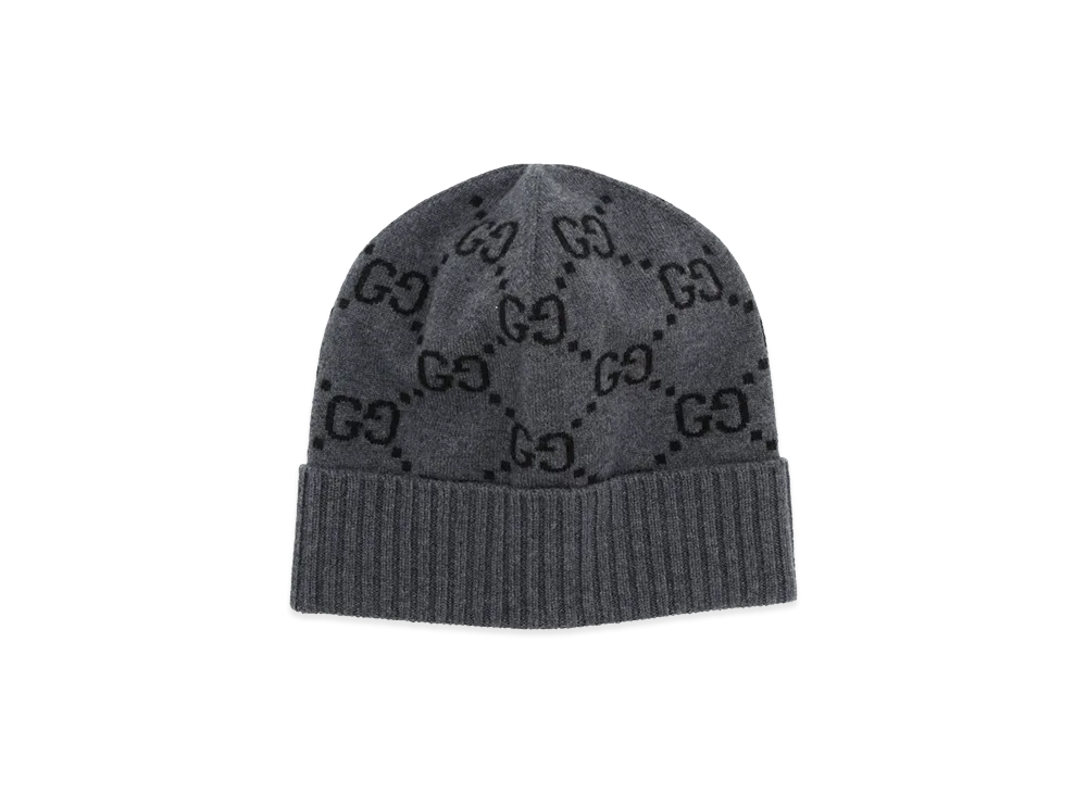 グッチ GUCCI ラベル付き ウールニット ハット 