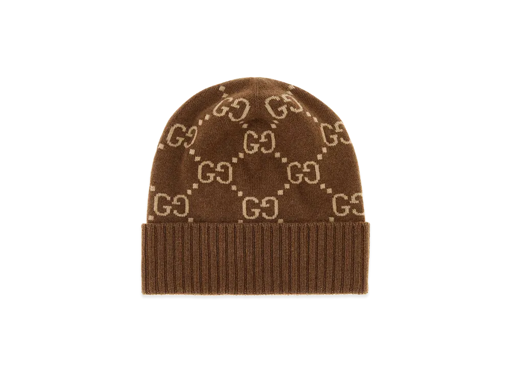 グッチ GUCCI ラベル付き ウールニット ハット 