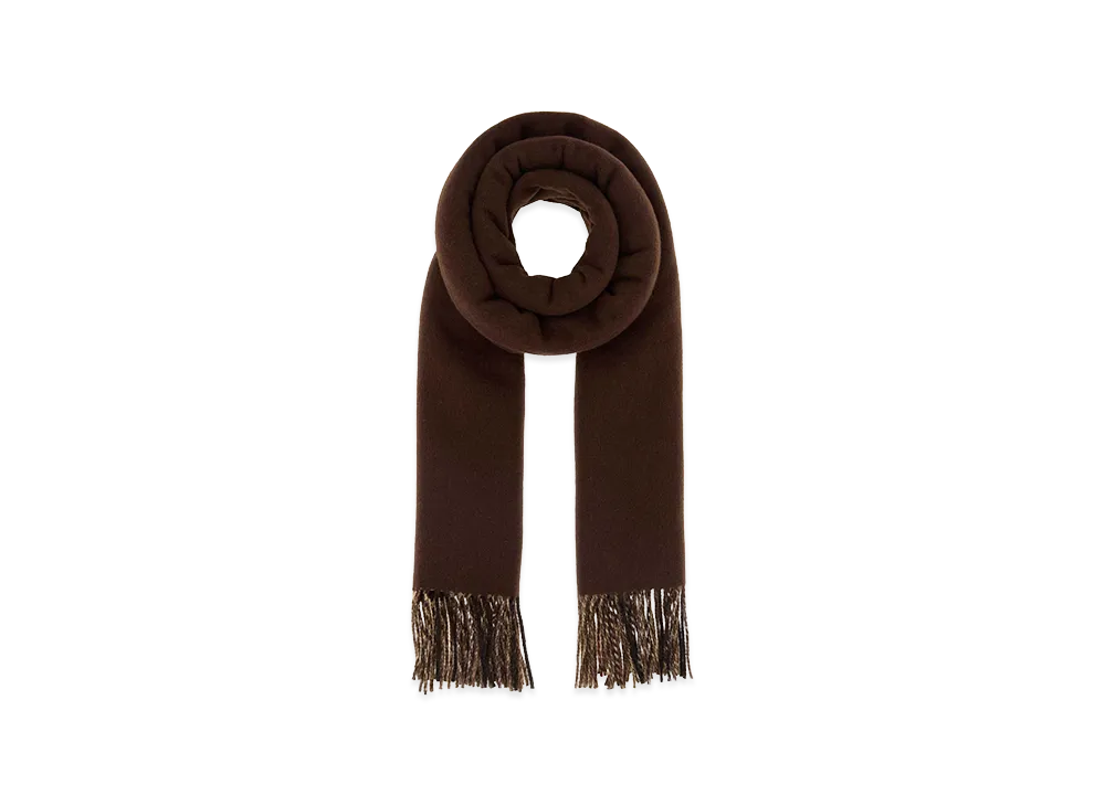 Burberry Cashmere Reversible Scarf "Printed/Brown"
