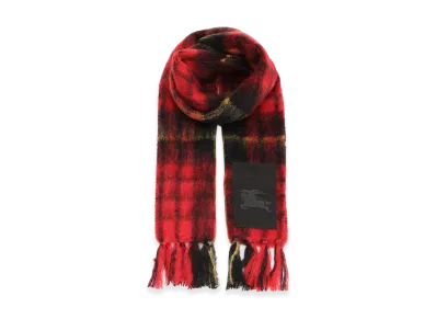 Burberry Check Wool And Mohair Scarf "Checked"