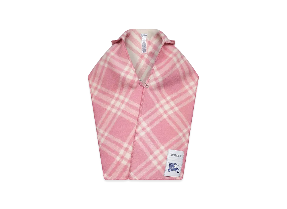 Burberry Embroidered Wool Scarf "Checked"