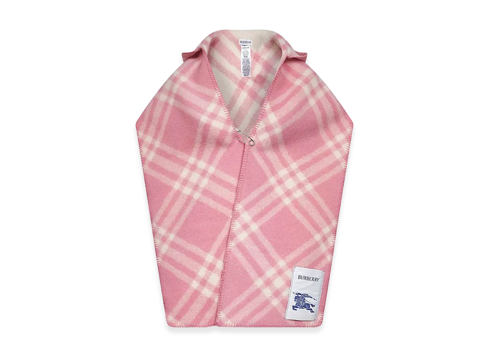 Burberry Embroidered Wool Scarf "Checked"