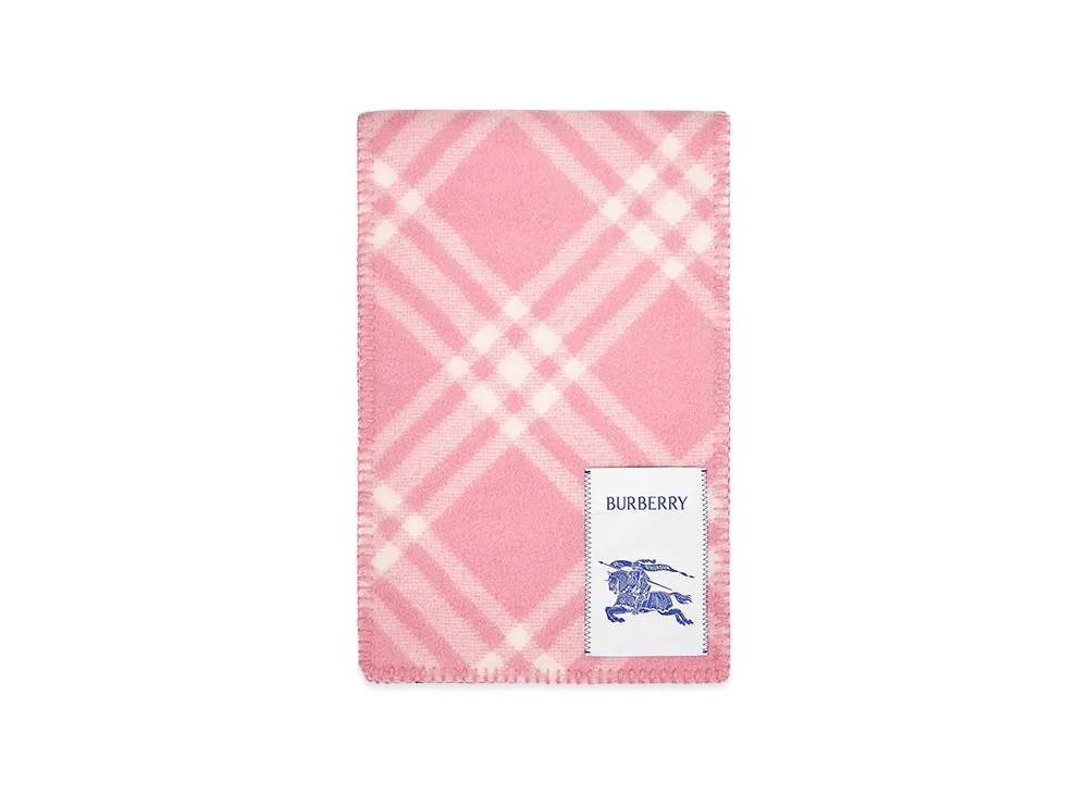 Burberry Embroidered Wool Scarf "Checked"