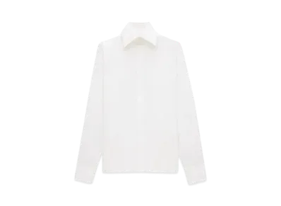 Saint Laurent Women's Shirt in Cotton Poplin "Blanc"