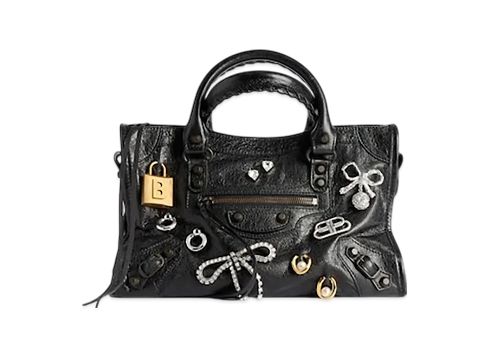 BALENCIAGA Le City Small Bag With Pins "Black"