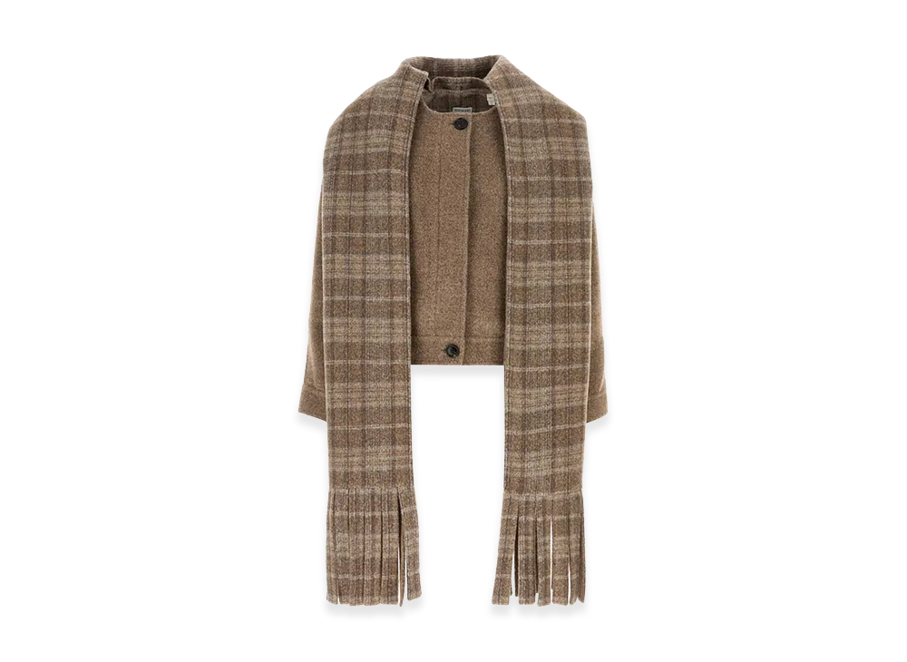 Burberry Biscuit Wool Blend Jacket "Camel"
