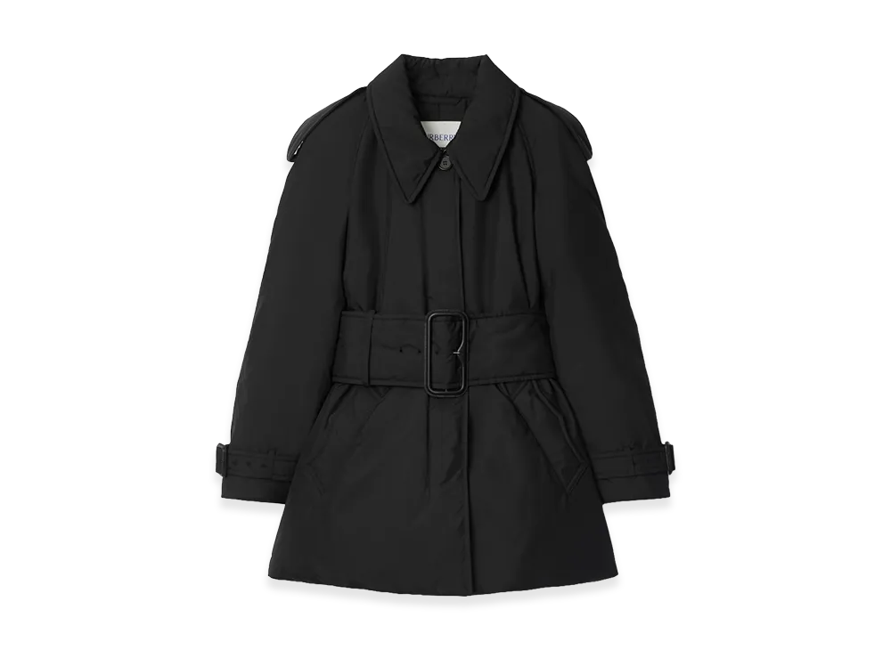 Burberry Women's Belted Berryhill Padded Car Coat "Black"