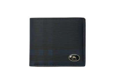 Burberry Check Bifold Wallet "Navy"