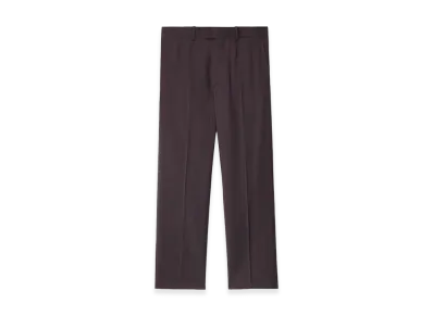 Burberry Wool Tailored Trousers "Wine Red Melange"