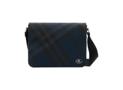Burberry Grid Messenger Bag "Navy"