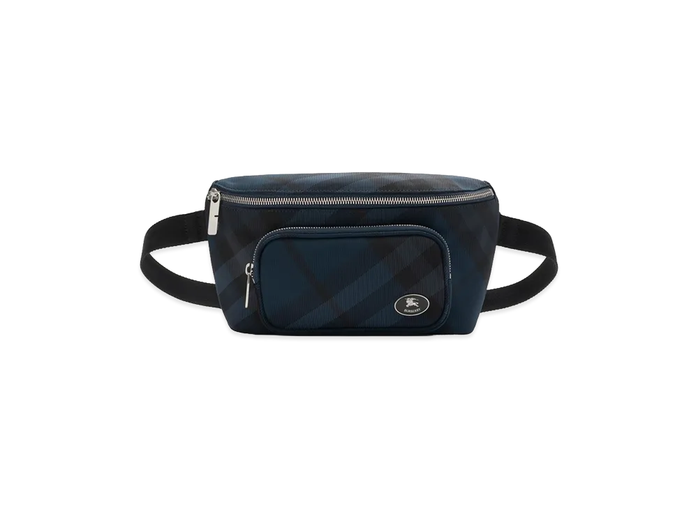 Burberry Grid Belt Bag "Navy"
