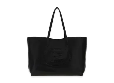 Burberry Women's Leather Medium Highlands Shopping Bag "Black"