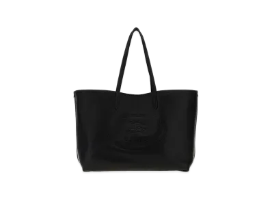 Burberry Women's Leather Medium Highlands Shopping Bag "Black"